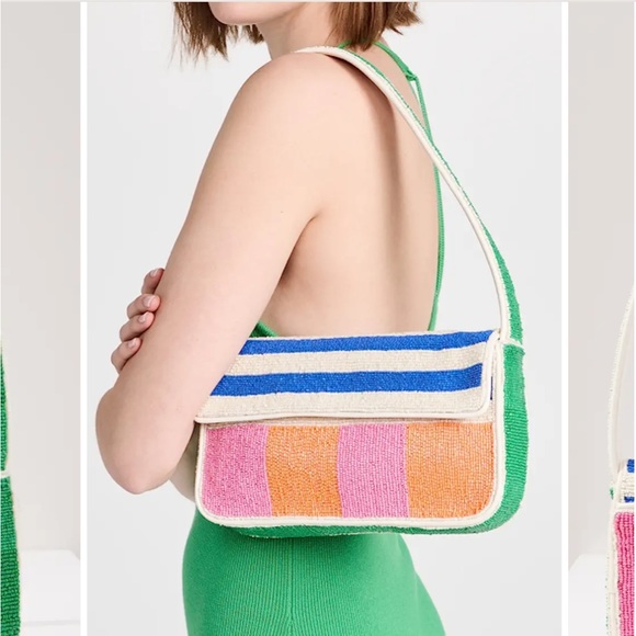 STAUD Handbags - STAUD BEADED TOMMY BAG